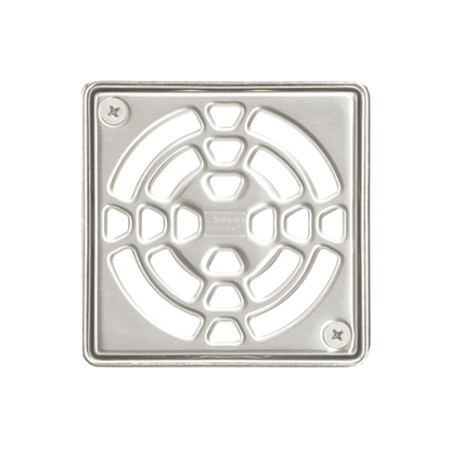 Schluter KERDI Drain Grate Kit 4" - Metallic Finishes (Pick Color)