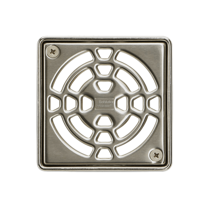 Schluter KERDI Drain Grate Kit 4" - Metallic Finishes (Pick Color)