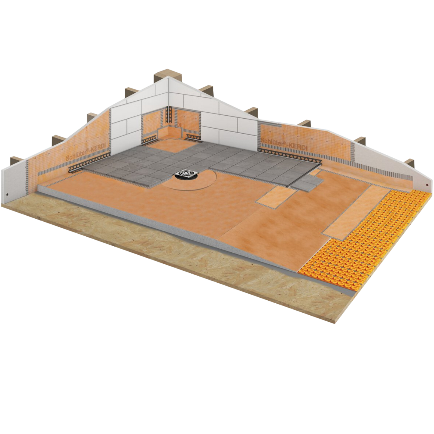 Schluter KERDI Prefabricated Shower Ramp (ADA Compliance)