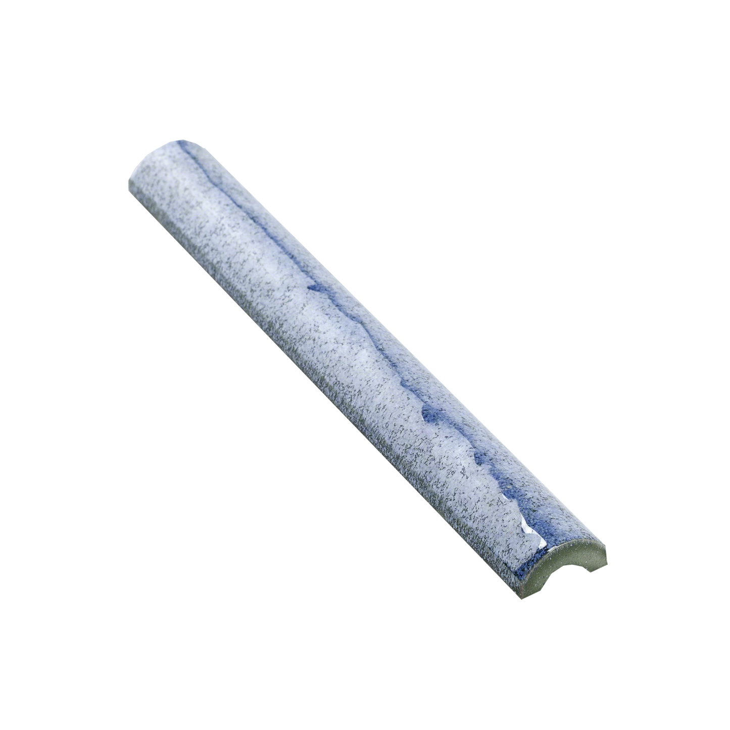 Angela Harris Dunham 1x8" - 9mm Glossy Ceramic Pencil Tile in Handmade Look Style