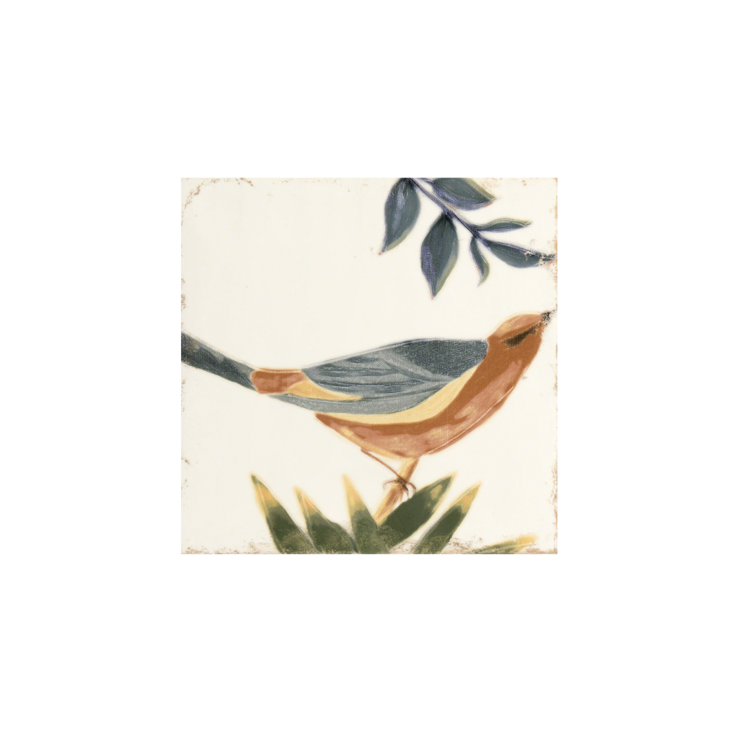 Angela Harris Dunham 8x8" - 9mm Ceramic Wall Tile in Handmade Style