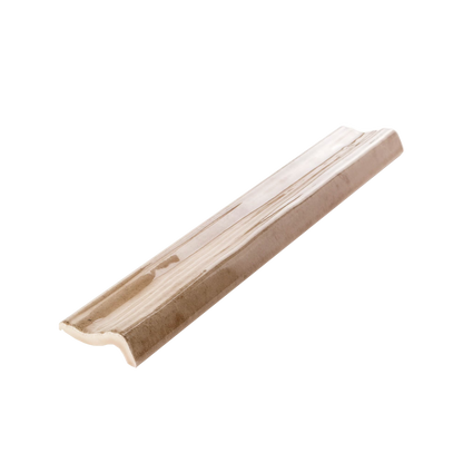 Alchimia 3x12" - 9mm Glossy Ceramic Chair Rail Trim Tile in Handmade Style