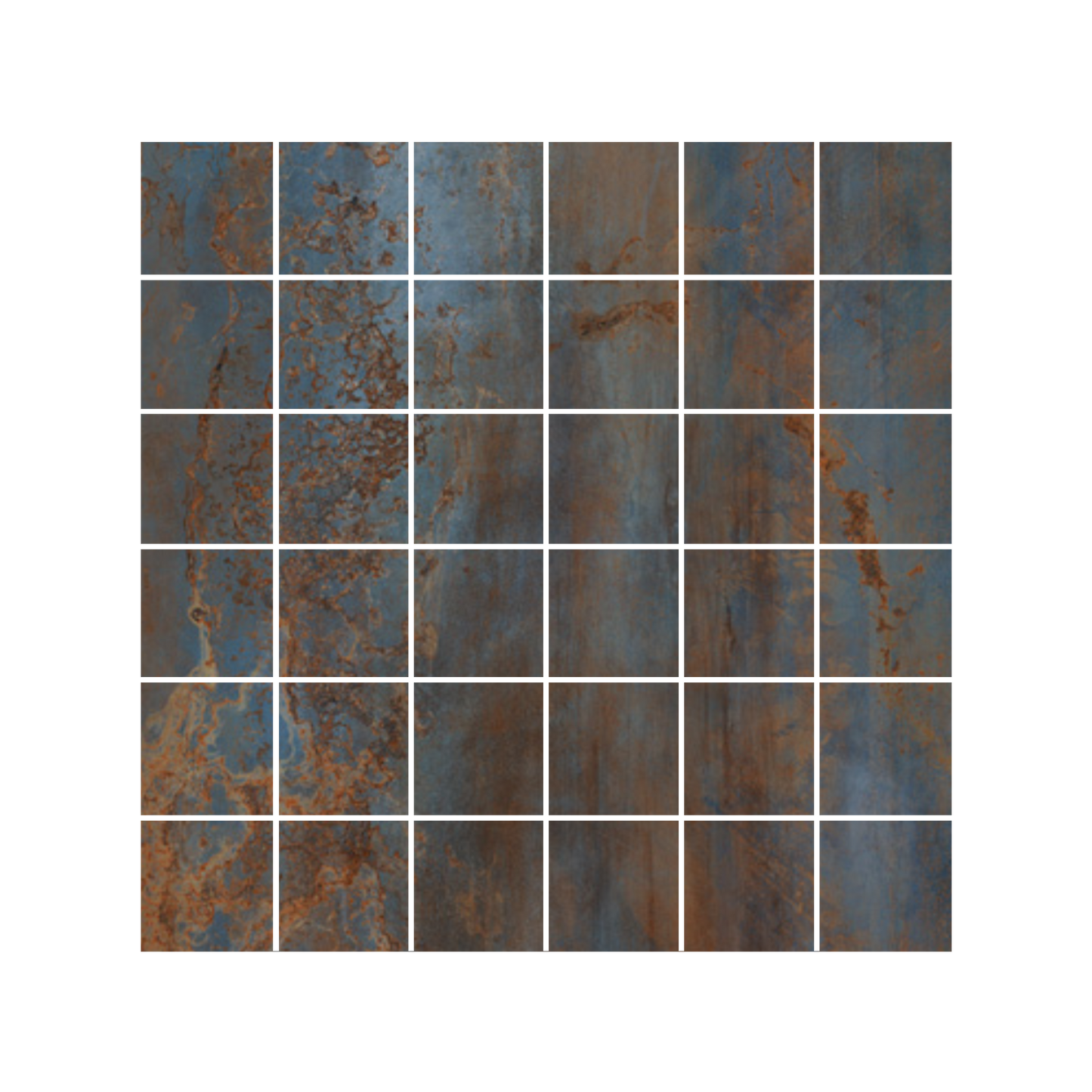 Stardust 12x12" - 9mm Porcelain Mosaic Tile Sheet (2" Squares)