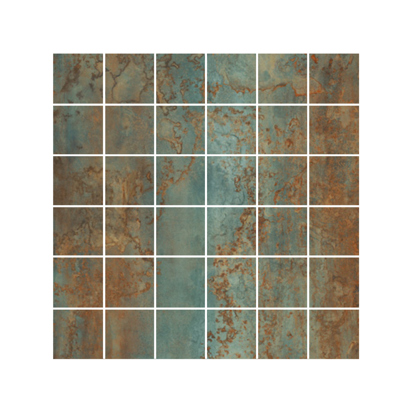 Stardust 12x12" - 9mm Porcelain Mosaic Tile Sheet (2" Squares)